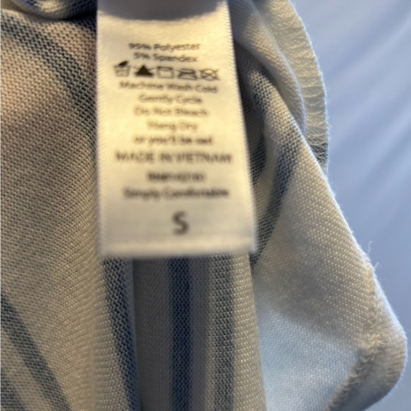 LuLaRoe White and Navy Striped Open Cardigan - Picture 5 of 5